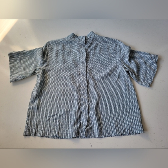 Equipment Femme Silk Printed Blouse Small Blue - Picture 3 of 11